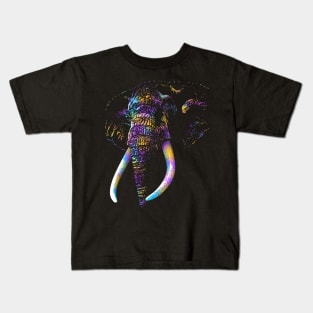 Artistic Colorful African Elephant Kids T-Shirt